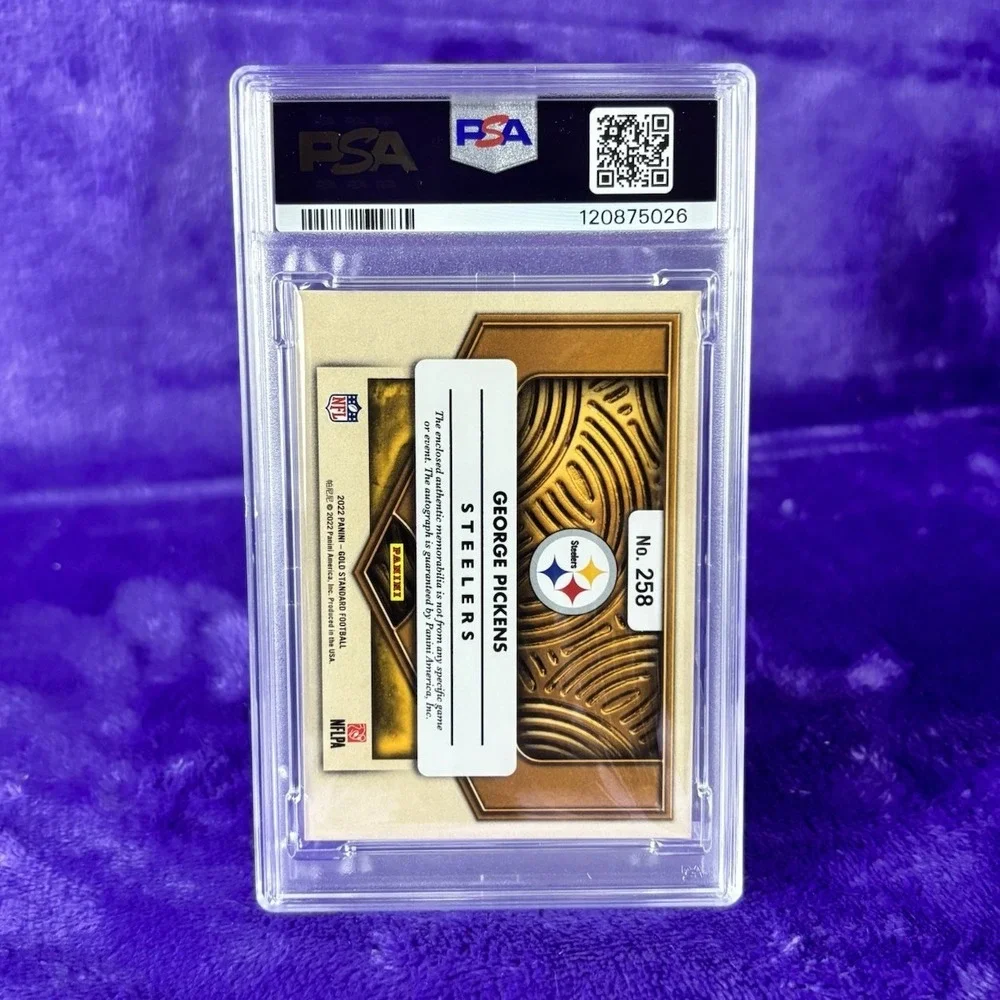 2022 Gold Standard George Pickens RPA Rookie Double Patch /149 💎 PSA 8 Auto 10